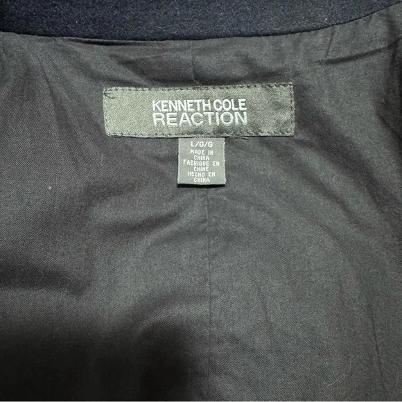 Kenneth Cole Reaction (EUC) Men’s Wool Blend Coat Size Large - Picture 6 of 8